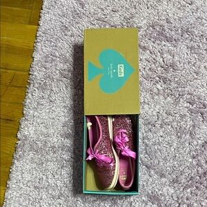 Keds for Kate Spade Pink Glitter Sneakers